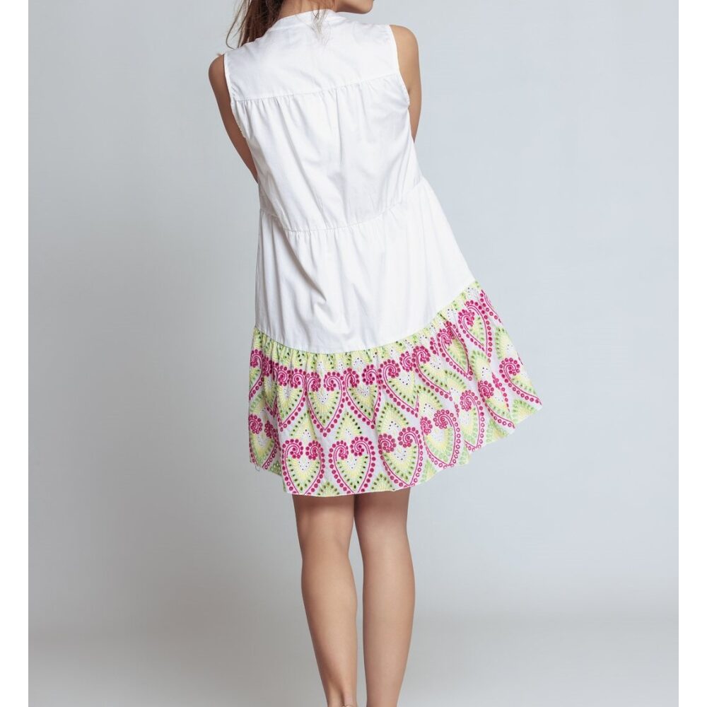 Kasia Φόρεμα Λευκό Αμάνικο - Image 3