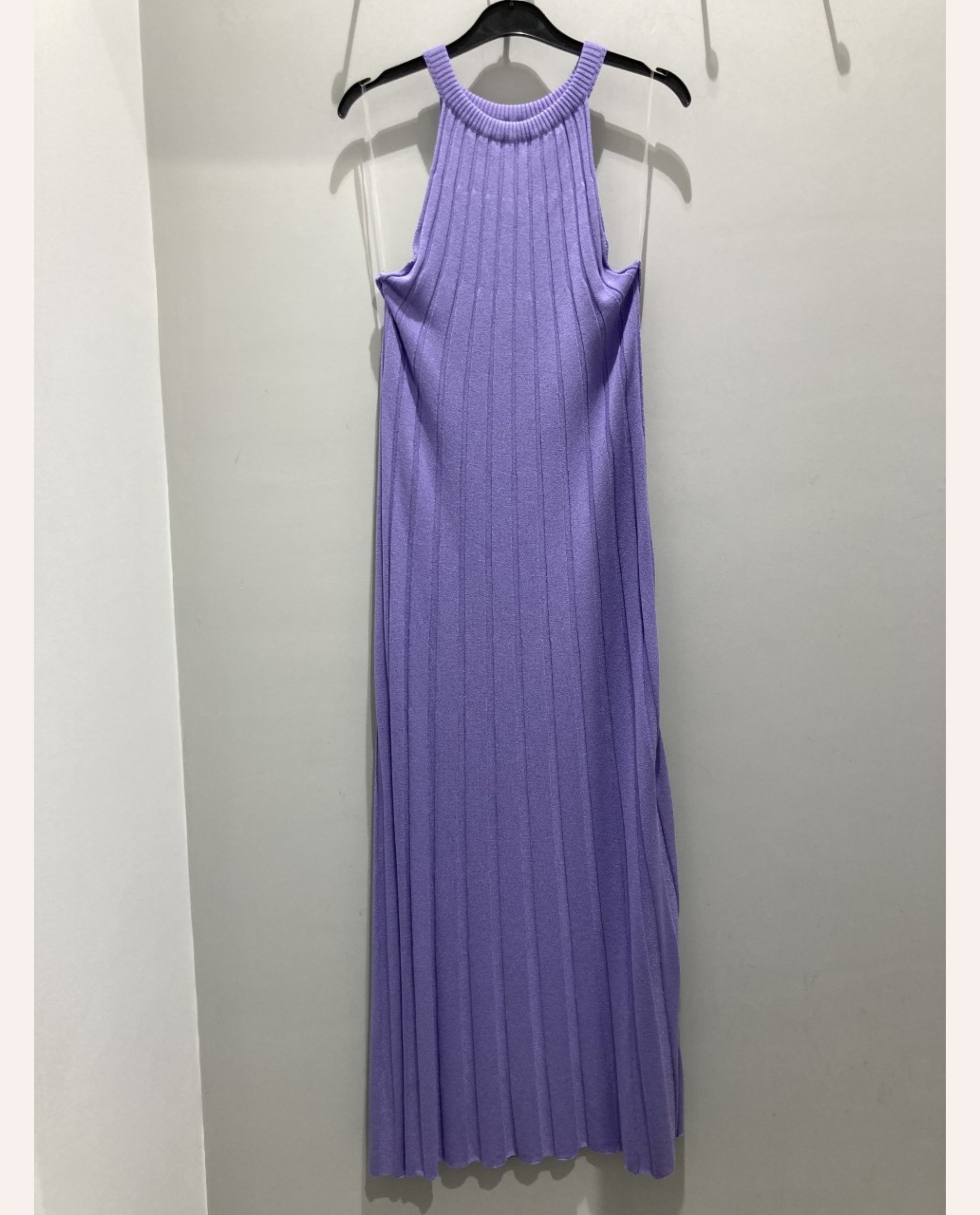 Hilda Knit Dress – Black/Beige/White/Purple - Image 4