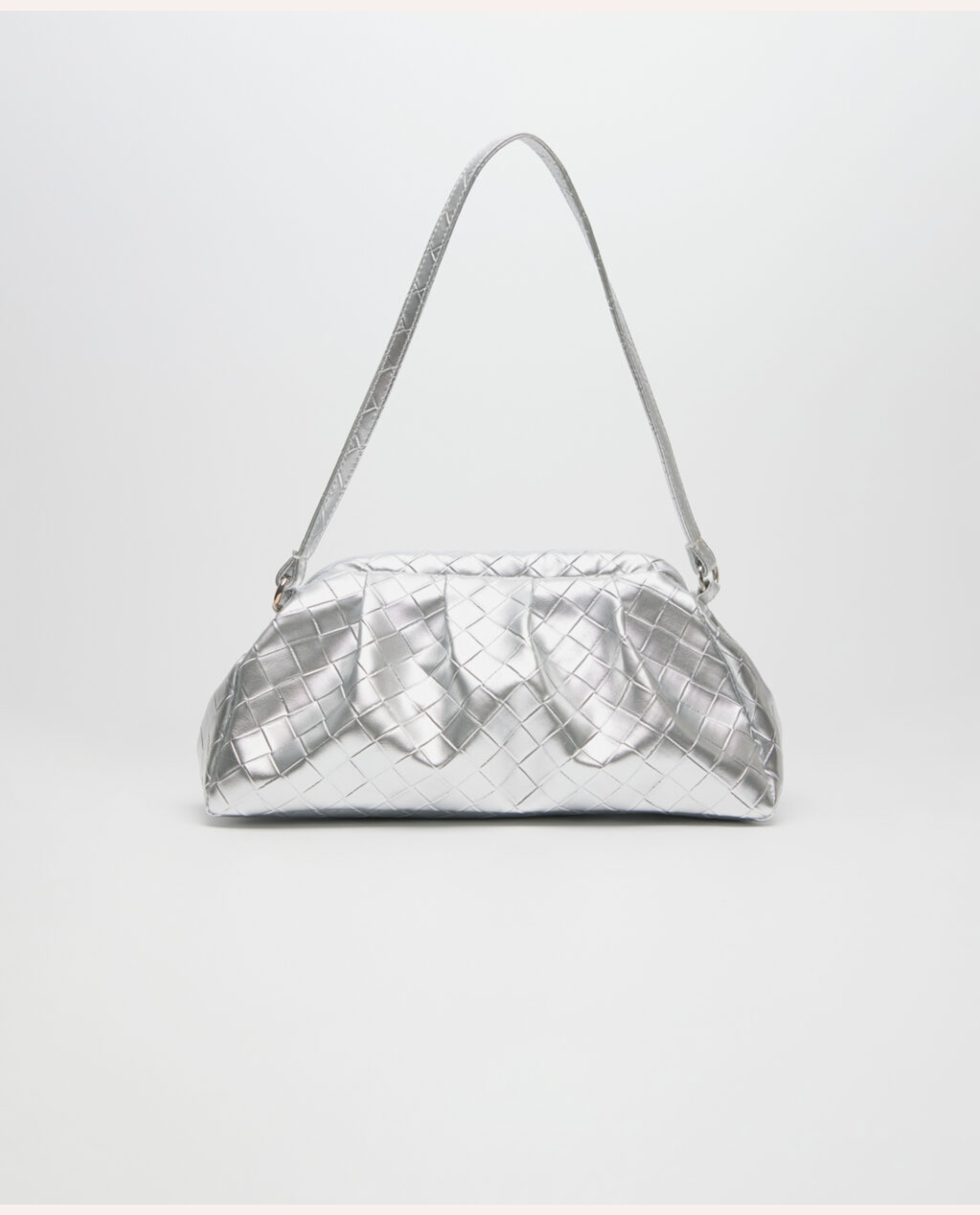 Dimi Textured Bag – Silver - Image 3