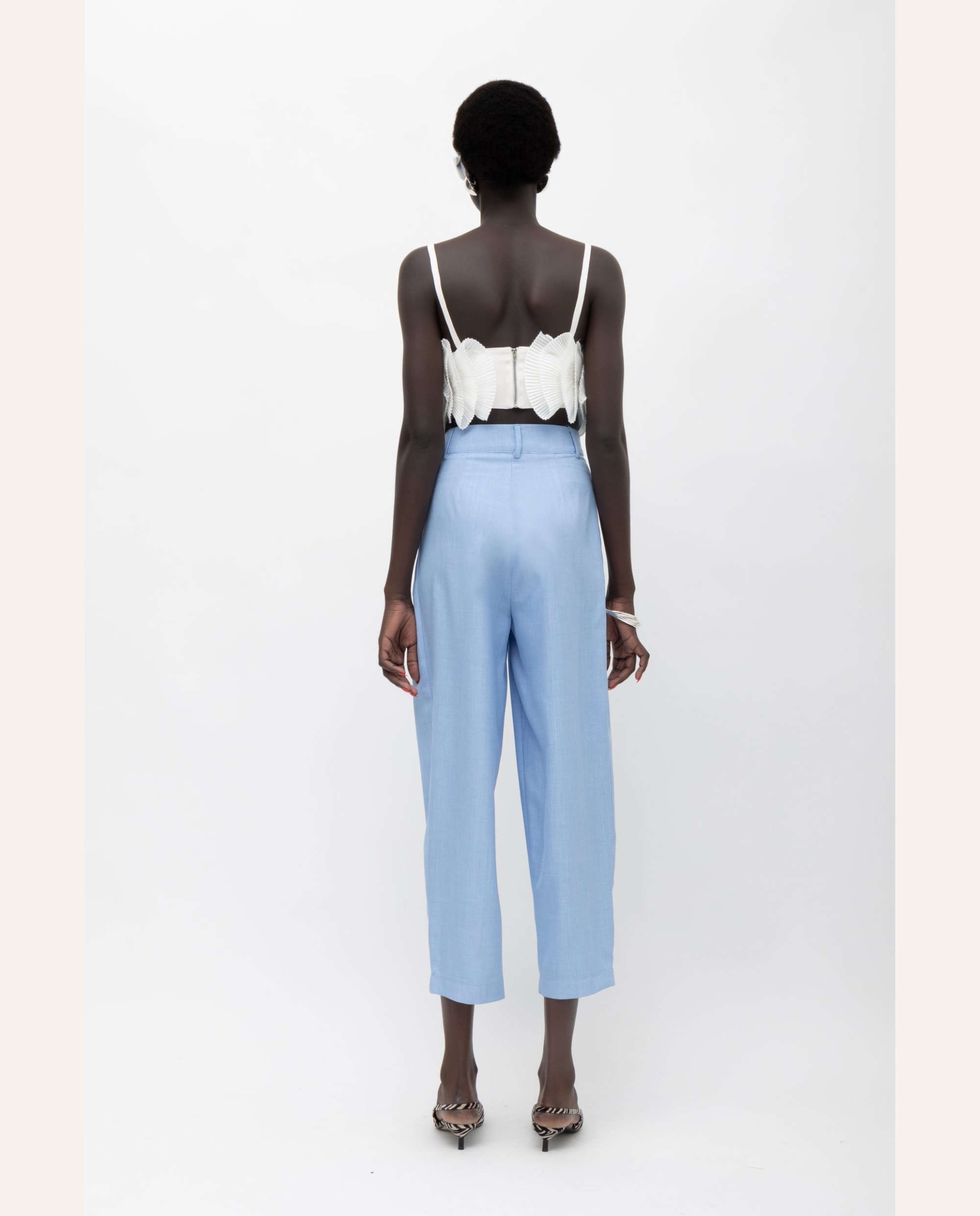 Naila Floral Bustier – White - Image 3