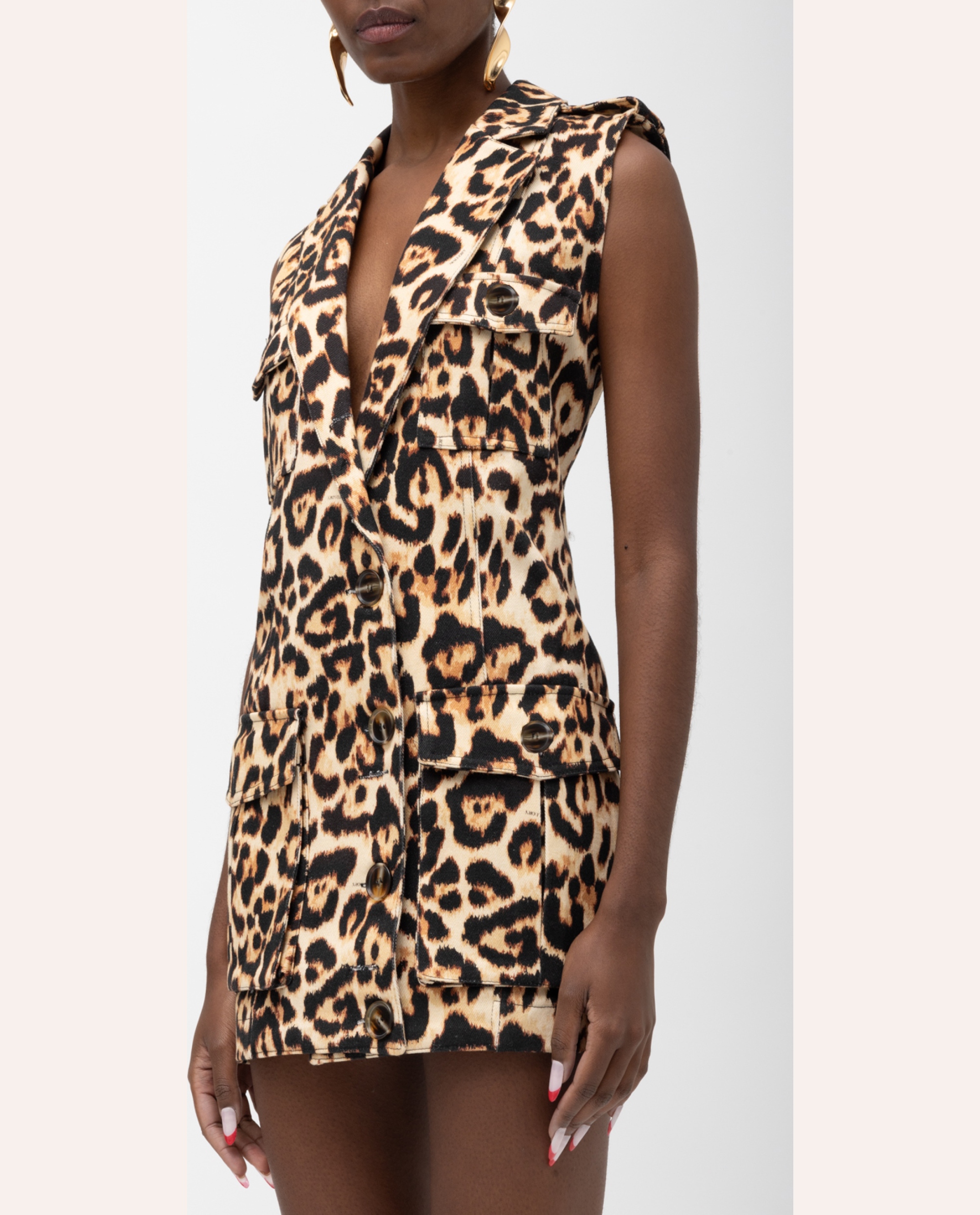 Namibia Dress – Leopard Print - Image 3