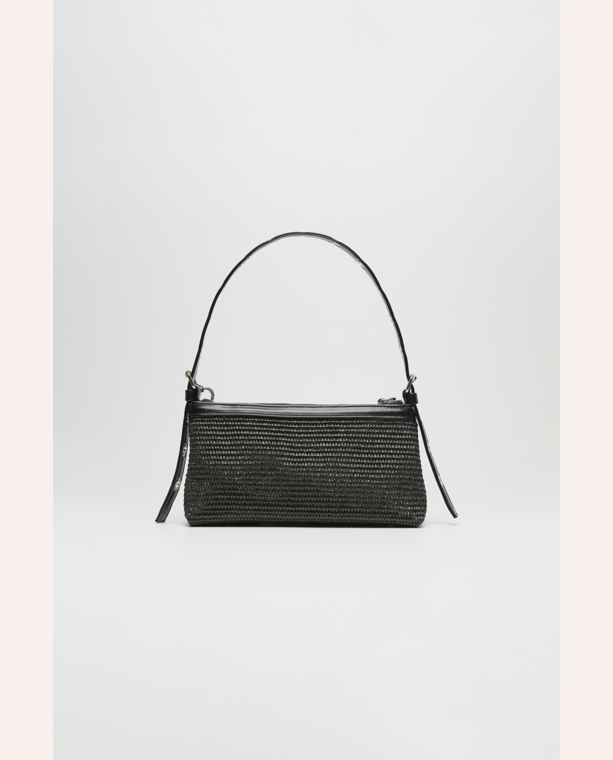 Katya Raffia Bag – Black - Image 3
