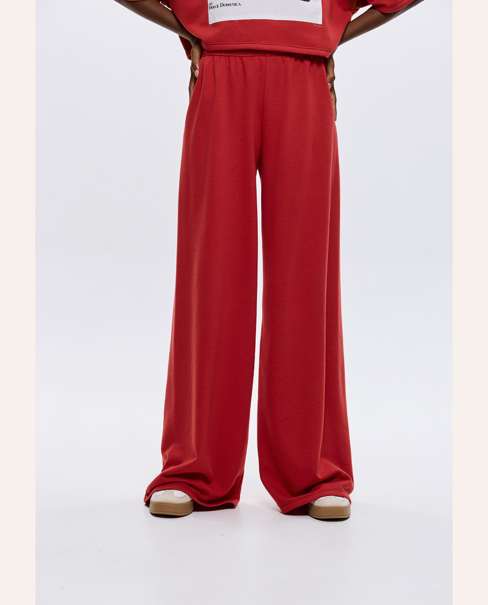 Leia Sweatpants – Red/Black - Image 3