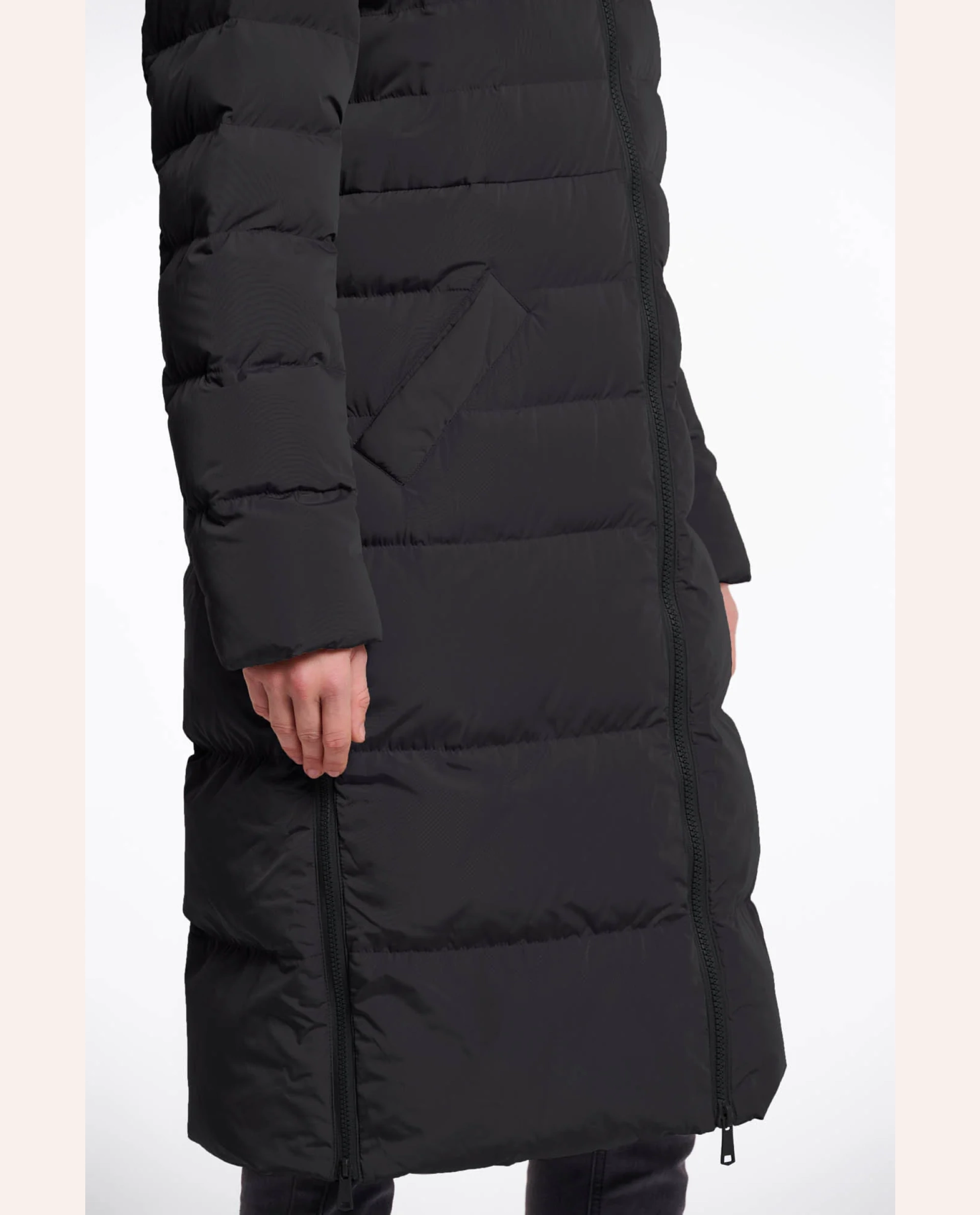 Keila Faux-Fur Coat - Black - Image 3