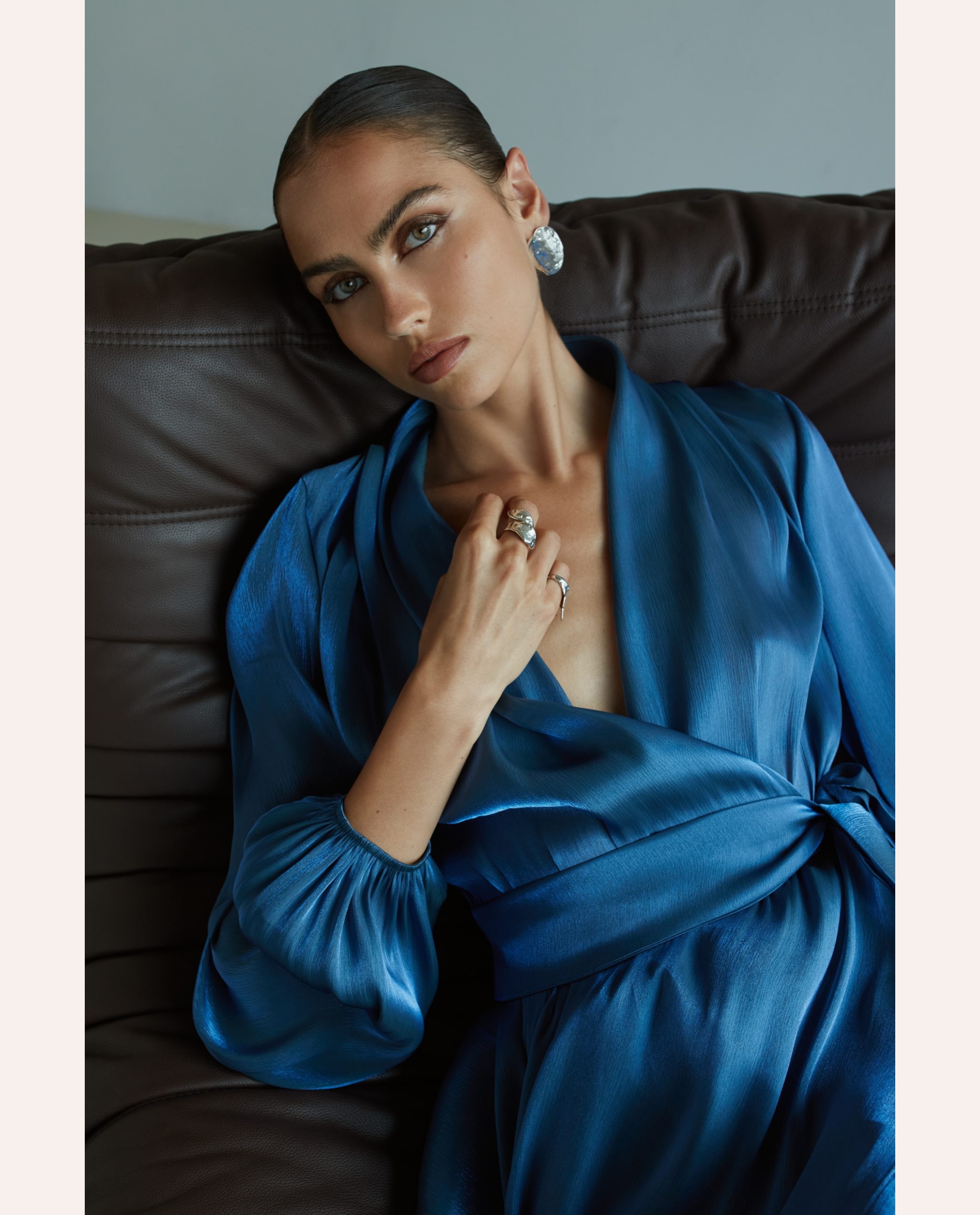 Savina Dress – Blue - Image 3