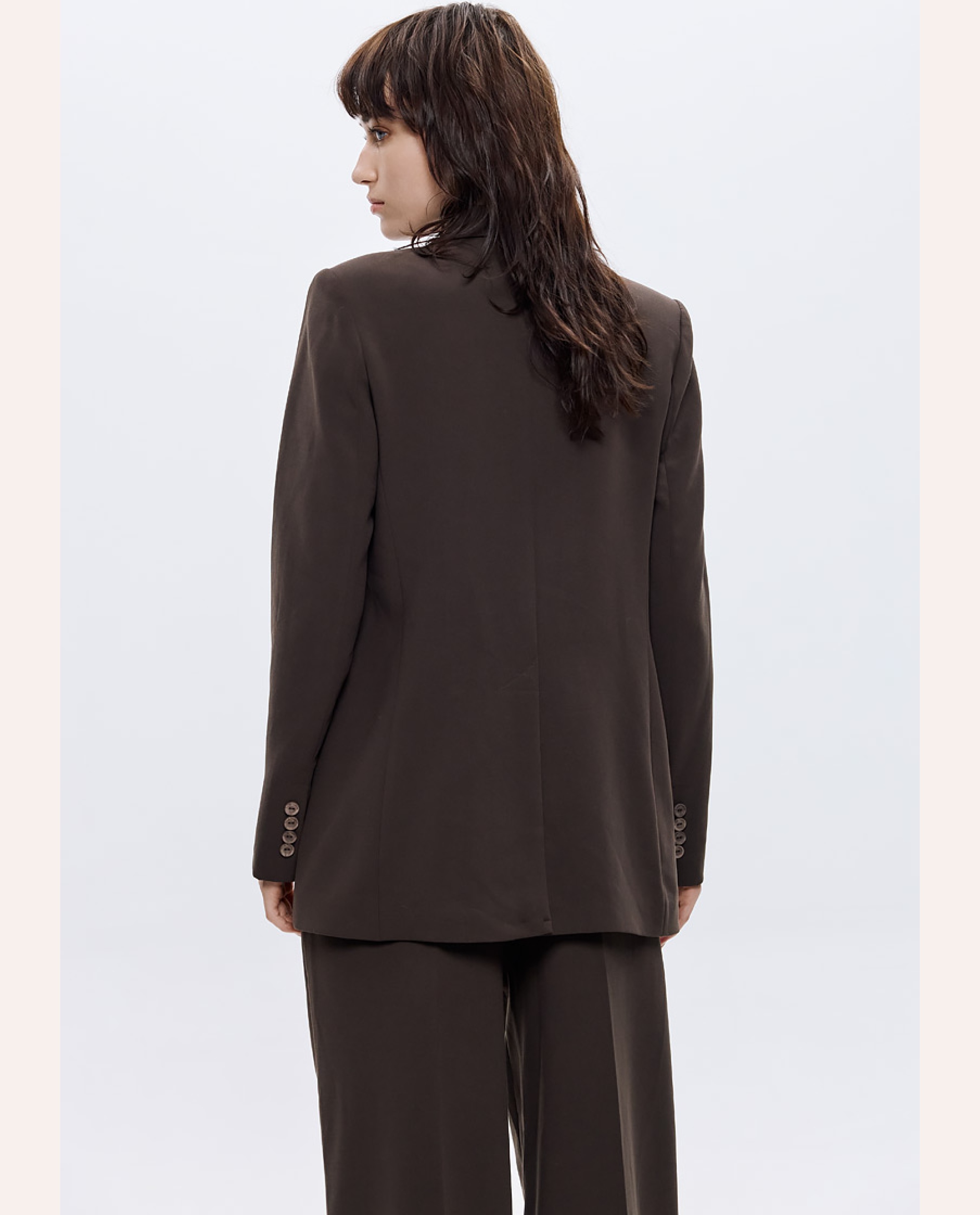 Nancy Crepe Blazer – Brown - Image 3