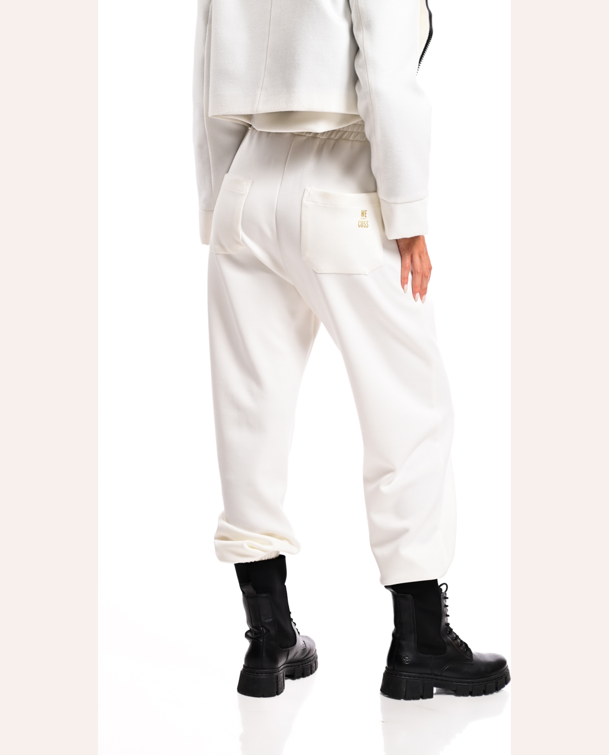 Marian Pants - White/Khaki - Image 3