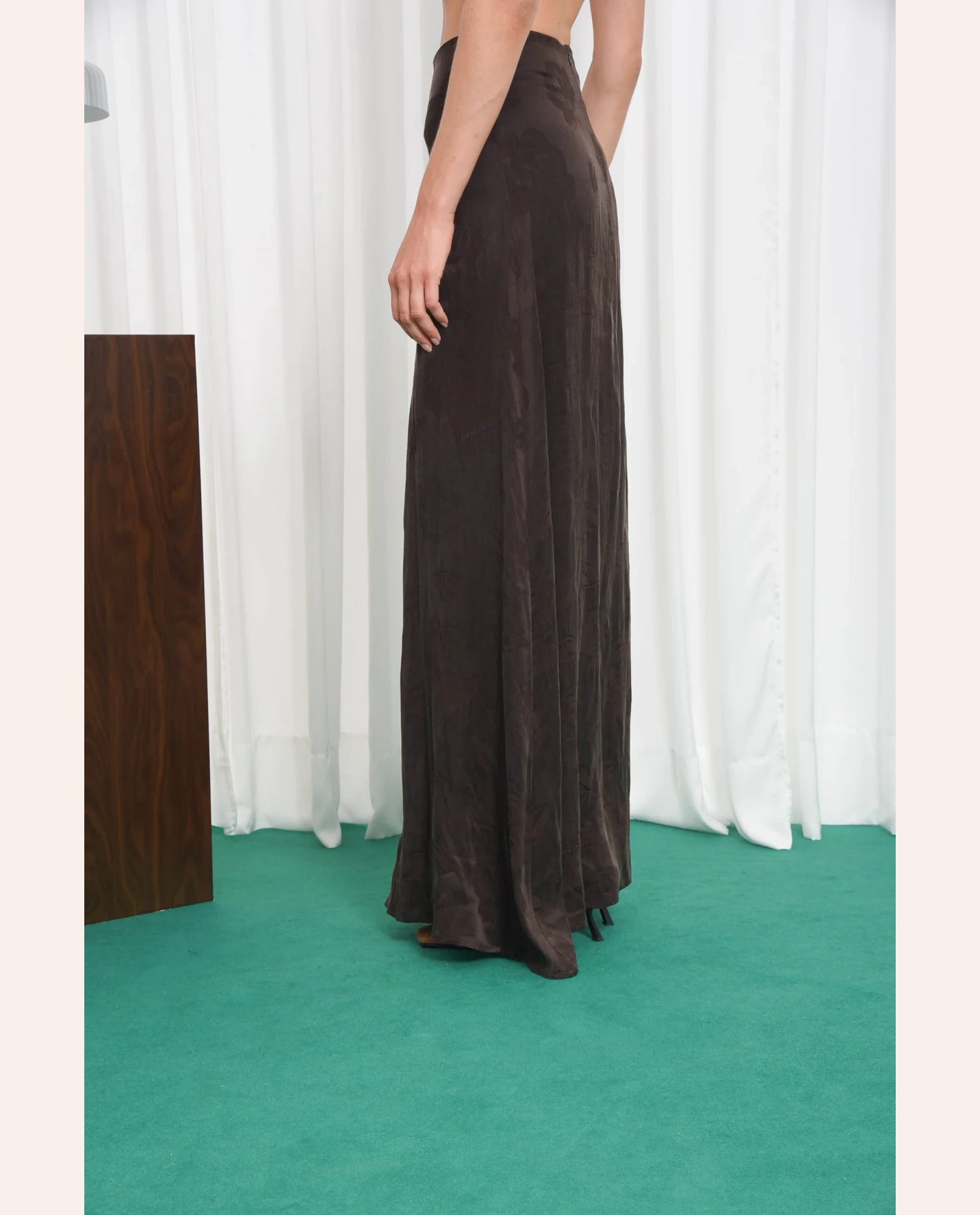 Inner Voice Maxi Skirt - Brown - Image 3
