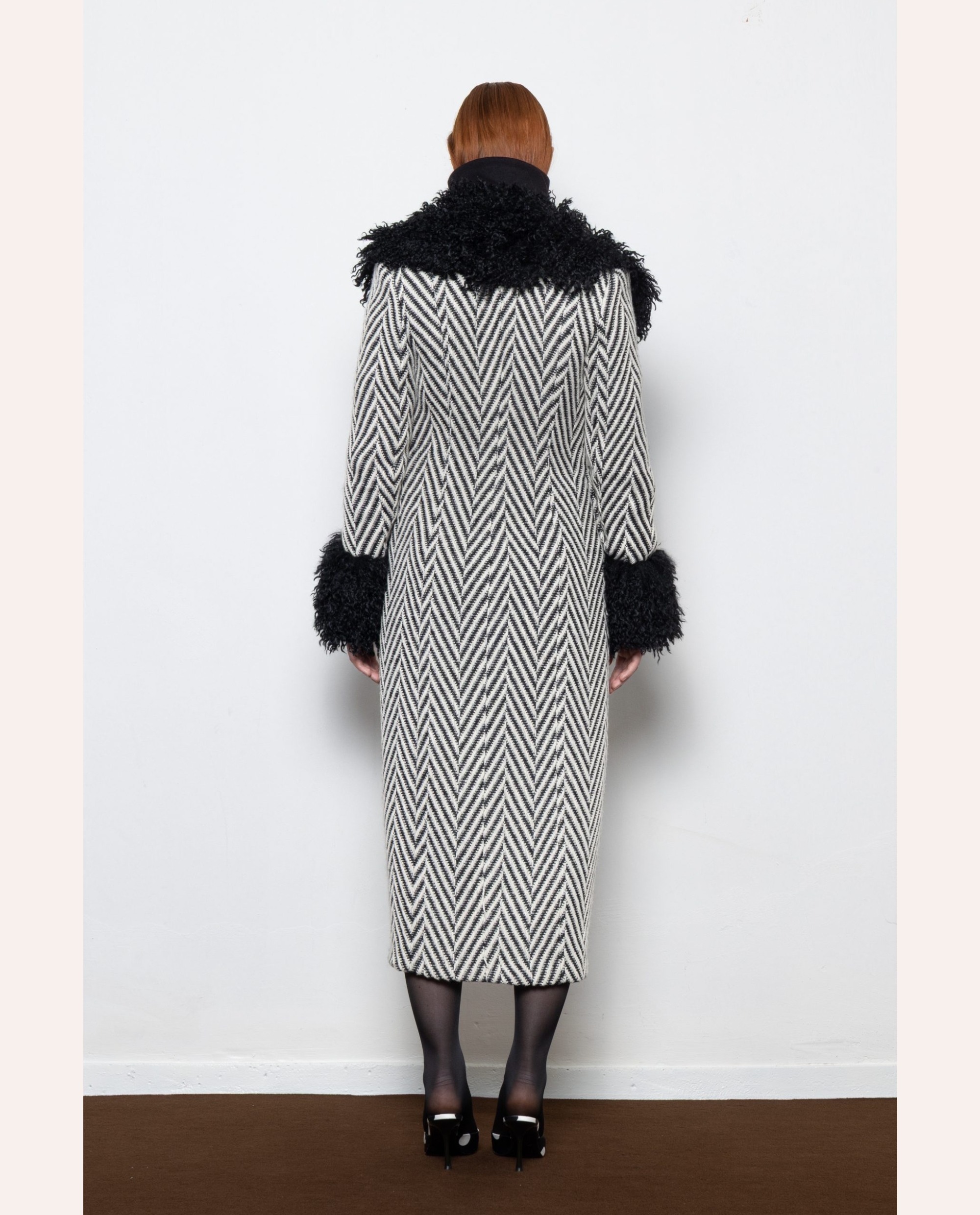 Midnight Moon Coat - Black & White - Image 3