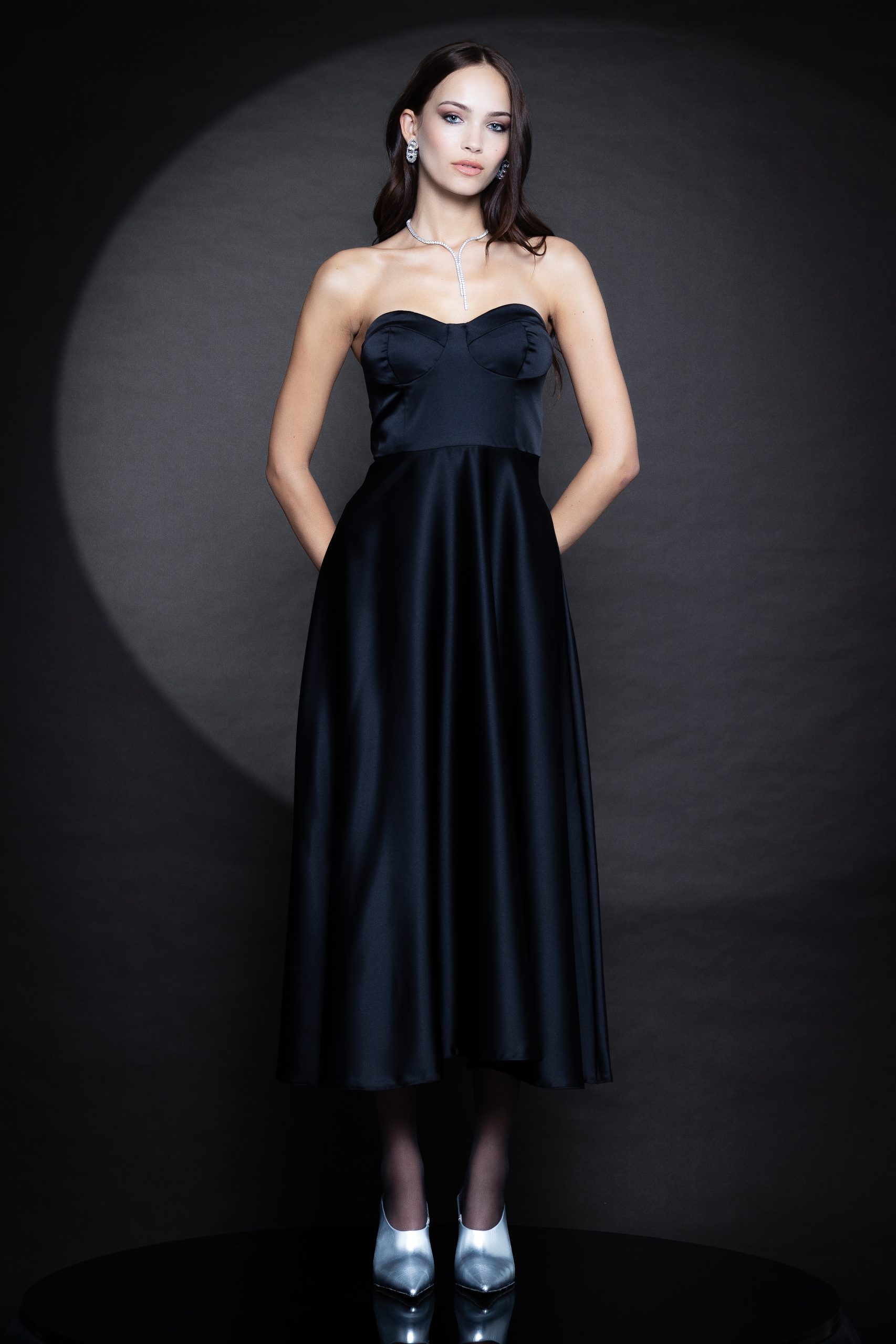 Studio-Session-242-Edit-Edit-scaled Elora Midi Dress - Black - Image 1