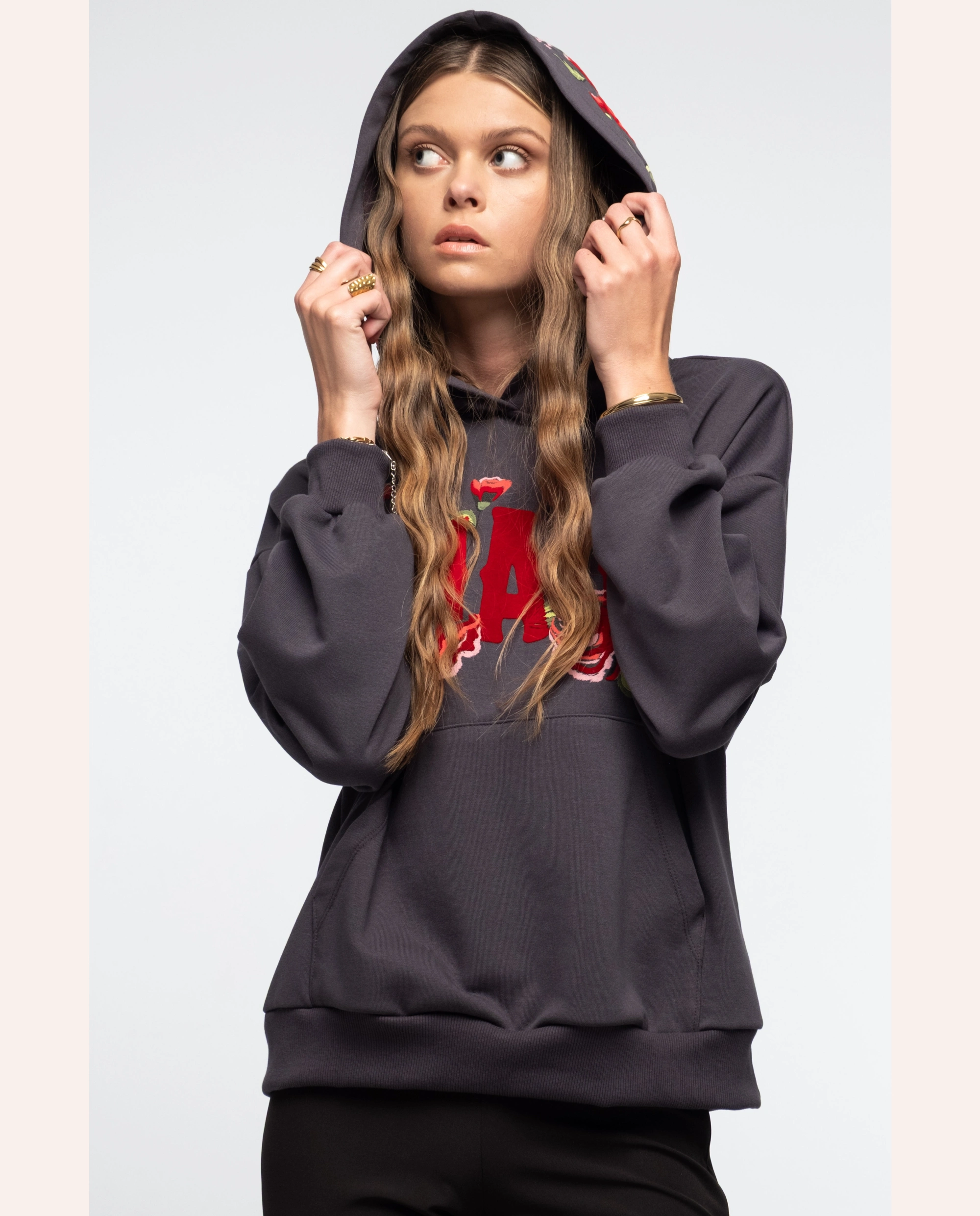 Thorns Hoodie - Grey - Image 3