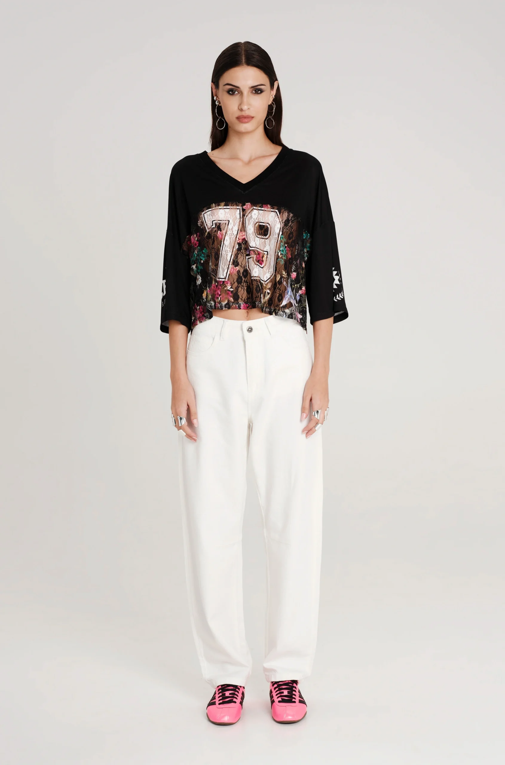 Flowercore Lace Top -  Print - Image 4