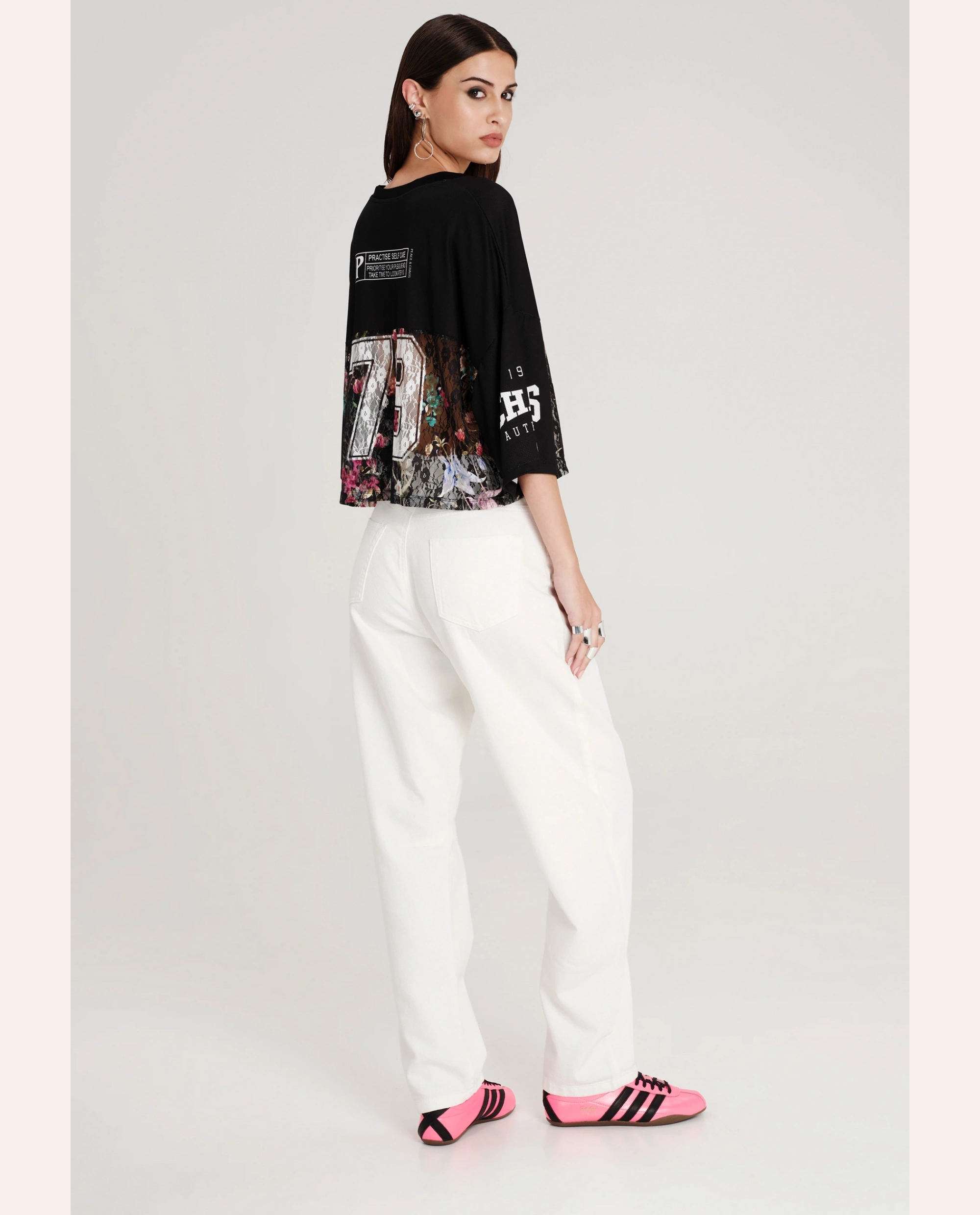 Flowercore Lace Top -  Print - Image 2