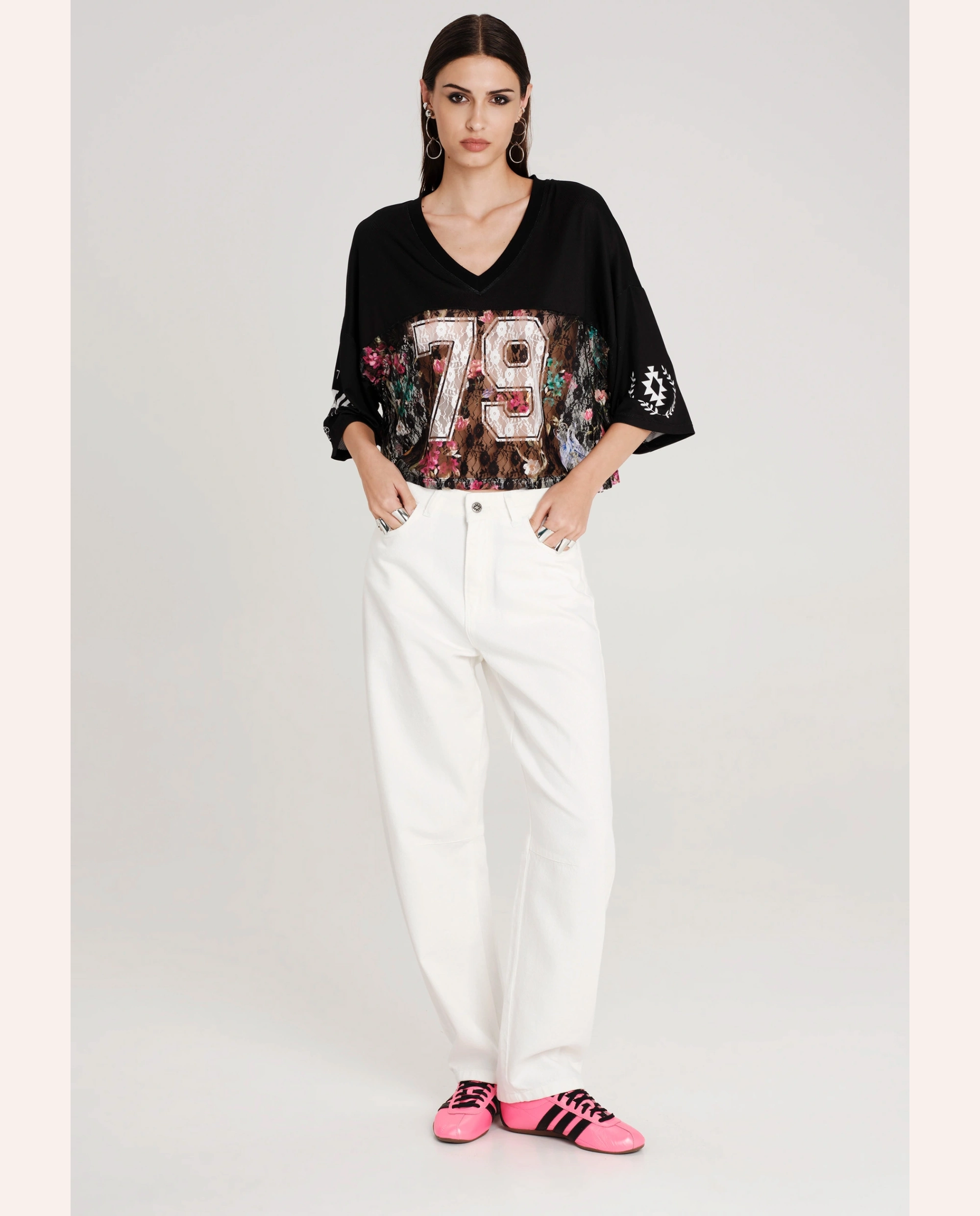 Flowercore Lace Top -  Print