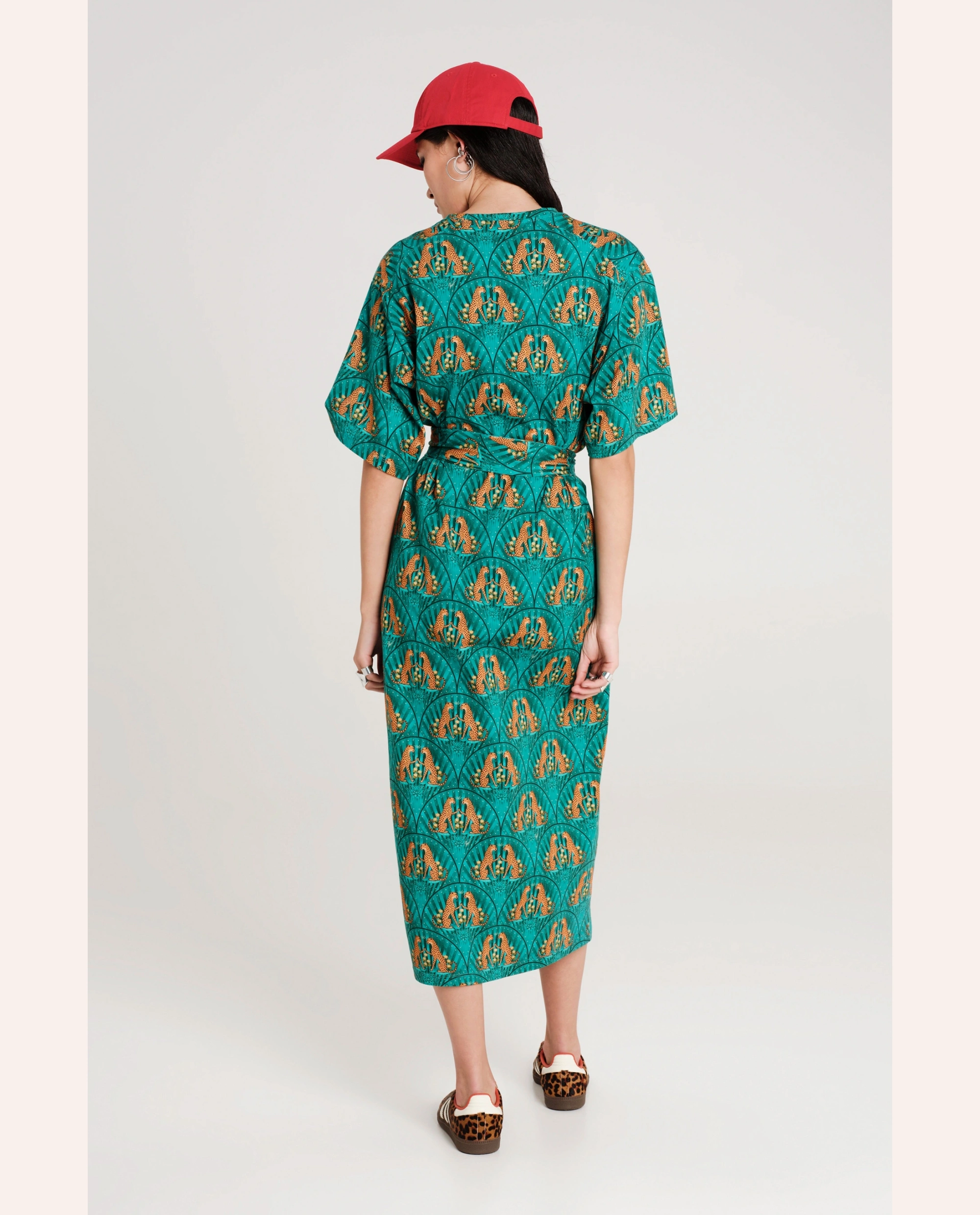 Emerald Long Dress -  Print - Image 4