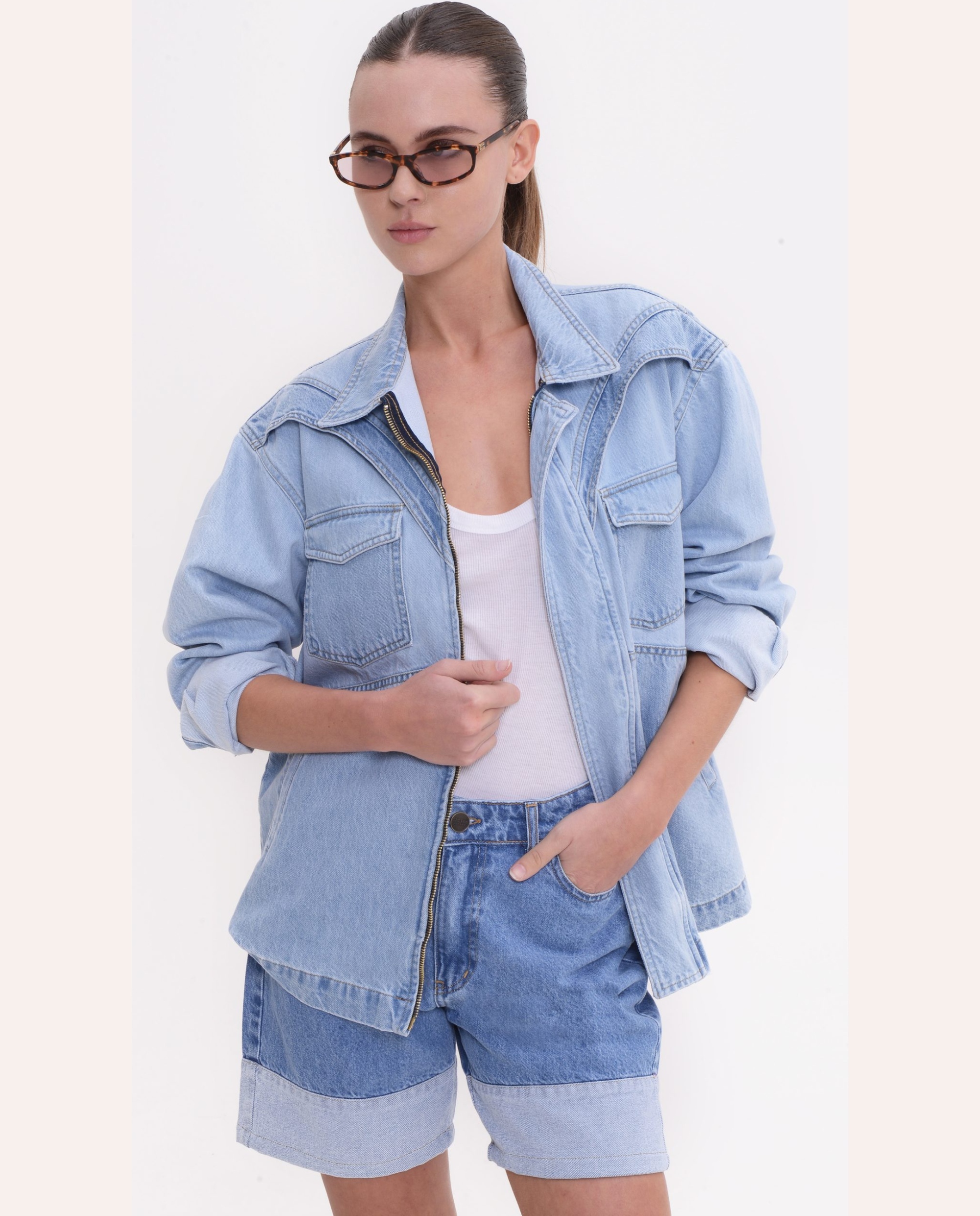 Odile Jacket- Light Blue