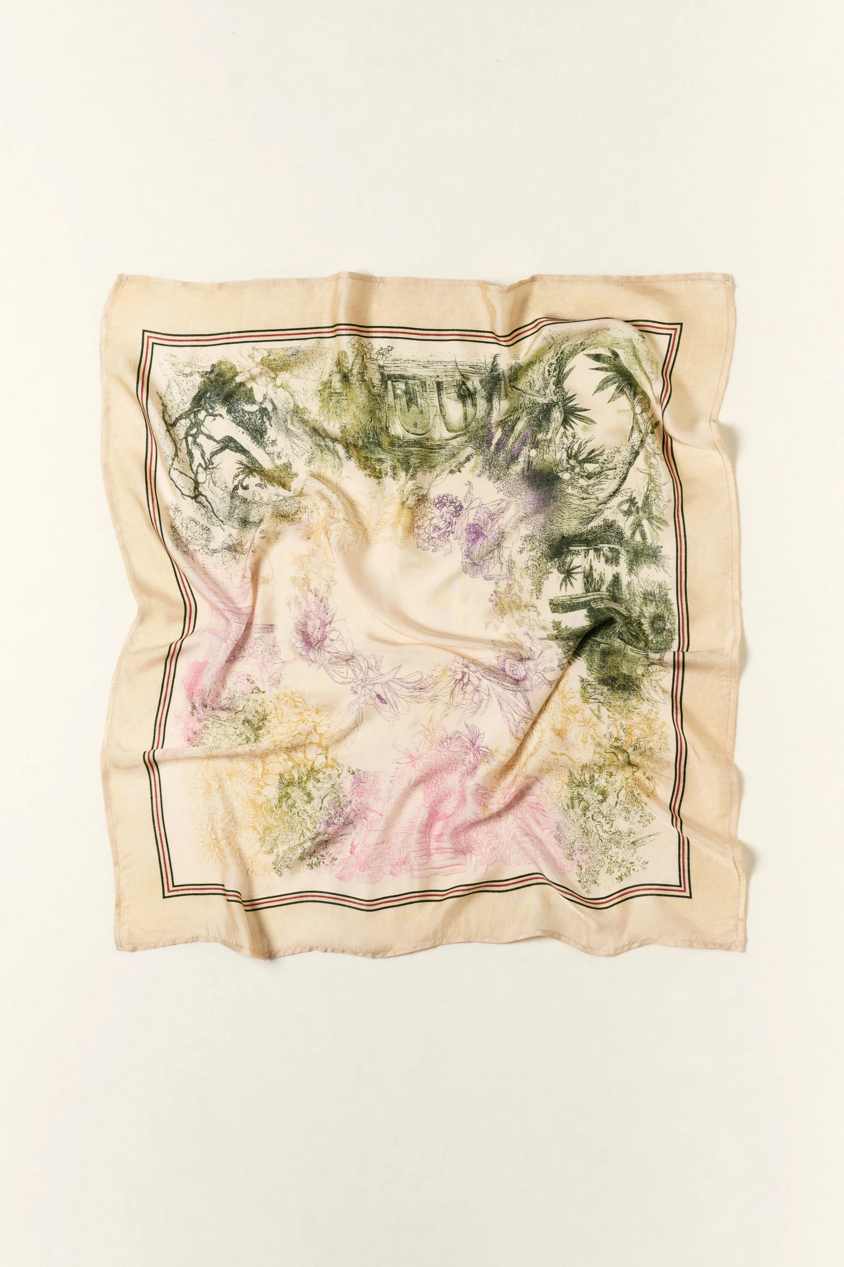 scarf-art-ld5176 (3) Floral Scarf - Print - Image 1